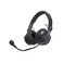 Audio-Technica BPHS2-UT Broadcast Stereo Headset with Hypercardioid Dynamic Boom Microphone, Unterminated, Black