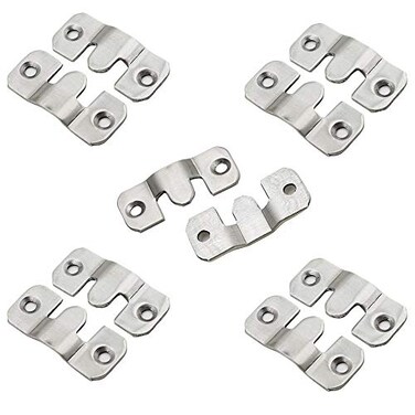 Luomorgo Z-Clips Flush Mount Bracket, 44x19mm, 10 Pack