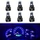 WLJH 6pcs Blue Canbus Error Free T5 37 2721 3030 Chips Instrument Panel Led Light Gauge Cluster Dash Indicator Bulbs with Twist Socket
