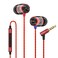 SoundMAGIC E10C Wired Earbuds, with Mic, Premium Hi-Fi, 3.5mm Jack, Red