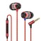 SoundMAGIC E10C Wired Earbuds, with Mic, Premium Hi-Fi, 3.5mm Jack, Red