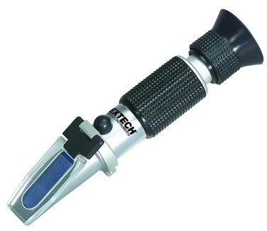 Extech RF12 Portable Brix Refractometer, 0-18% Brix, ATC