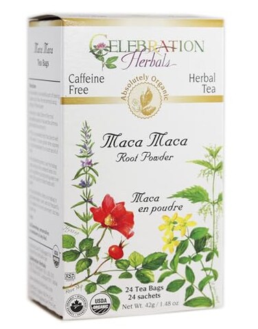 CELEBRATION HERBALS Maca Maca Root Powder Organic 24 Bag, 0.02 Pound