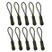 YZSFIRM Luggage Zipper Pull Replacement for Backpack: 10 Pcs Army Green Zipper Tab