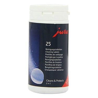 Jura 2-Phase Cleaning Tablets for Fully Automatic Coffee Machines, 25 Count