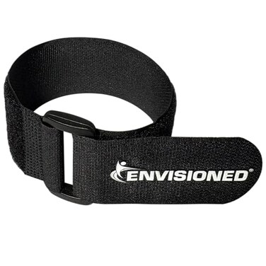 ENVISIONED Reusable Cinch Straps 1.5" x 15" - 10 Pack, Multipurpose Strong Gripping, Quality Hook and Loop Securing Straps ,Black