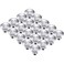 Bememo 30 Pack Kitchen Cabinet Knobs - Round Silver Drawer, DresserCabinet Pull Handles, Durable Hardware for Kitchen, Bathroom, Furniture ,1.06 Inch