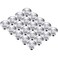 Bememo 30 Pack Kitchen Cabinet Knobs - Round Silver Drawer, DresserCabinet Pull Handles, Durable Hardware for Kitchen, Bathroom, Furniture ,1.06 Inch