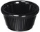 Winco Fluted Ramekins, 2-Ounce, Black