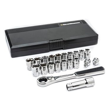 GEARWRENCH 21 Pc. 3/8" Drive 6 Pt. Pass-Thru„Tool Set, SAE/Metric - 8921
