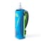 Geila Handheld Water Bottle for Running, 17 oz Grip Handheld Bottle with Hand Strap Hydration Pack, Sport Soft Flask ,Blue