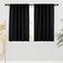 RYB HOME Short Blackout Curtains for Small Kitchen Cafe Bathroom Window