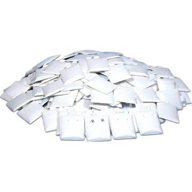 FindingKing 200 Earring Puff Display Pads White Stud Post