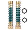 ZKZX Garden Hose Coiled spring Protector with Solid Brass Faucet Hoses coupling Adapter Extension 2Pcs ,2pieces