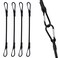 SDTC Tech 36 Inch Bungee Cord with Carabiner Hook 4 Pack