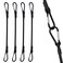 SDTC Tech 36 Inch Bungee Cord with Carabiner Hook 4 Pack