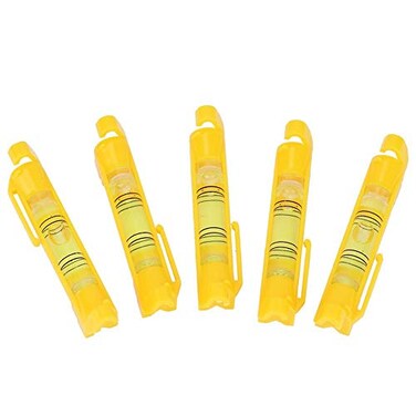 Hyuduo 5pcs String Line Level, Mini Brick Rope Cord String Bubble Hanger Line Hanging Spirit Level Bubble String Leveler