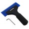 FOSHIO 1 Pack Rubber Water Blade Shower Squeegee Scraper Mirror Glass Wiper Window Cleaner with 7" Long Non-Slip Handle for Bathroom Window Tinting