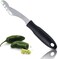FIOTOK Jalapeno Corer Tool with Serrated Slice and Rubber Handle