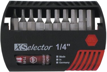 Wiha 79446 X-Selector Bit Set with Hex Inch Bits and Quick Release Holder