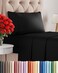 CGK Unlimited Twin Size 3 Piece Sheet Set - Comfy BreathableCooling Sheets - Black