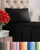 CGK Unlimited Twin Size 3 Piece Sheet Set - Comfy BreathableCooling Sheets - Black