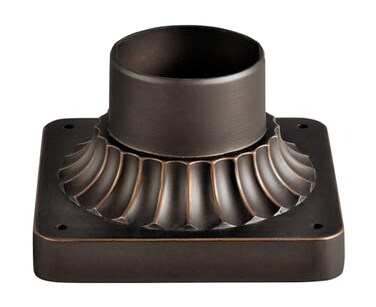 Kichler Pedestal Mount Adapter Light, Rubbed Bronze