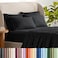 Bare Home Sheet Set 1800 Ultra-Soft with 4 Pillowcases ,Queen, Black