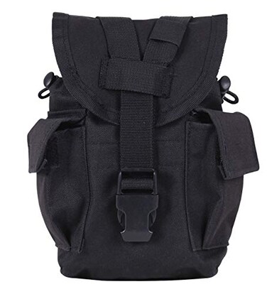Rothco MOLLE II CanteenUtility Pouch, 1-Quart Compatible, Black