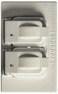 ThomasBetts DCCD-WH 1-Gang Weatherproof Horizontal Mount Duplex Receptacle Box Cover, White