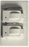 ThomasBetts DCCD-WH 1-Gang Weatherproof Horizontal Mount Duplex Receptacle Box Cover, White