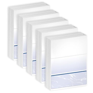 DocuGard Standard Blue Marble Bottom Check, 24 lb, 8.5 x 11 Inches, 2500 Sheets ,04517C
