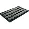 FindingKing 36 Black Foam Gem Jars Gemstone Storage Display Tray Insert