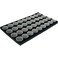 FindingKing 36 Black Foam Gem Jars Gemstone Storage Display Tray Insert