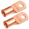 SELTERM 2pcs 2 AWG 1/4" Stud Heavy Duty Bare Copper Battery Cable Lugs