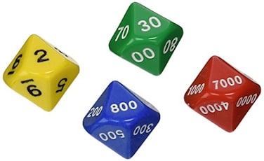 Didax Educational Resources Jumbo Place Value Dice Set ,4 Pack