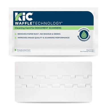 Waffletechnology KICTeam Cleaning Cards for Document Scanners ,15 Pack
