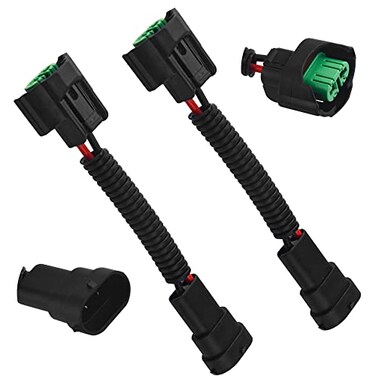 WMYCONGCONG 2 PCS H11/H8 Pigtail Socket Wiring Harness Socket Wire Connector Plug Extension Cable for Headlight
