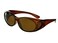 LensCovers Small Polarized Fit Over Sunglasses, Brown, Brown Lens