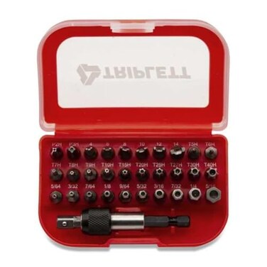 Triplett TSBK-001 Security Bit Kit 32-Piece Kit with 30 Industrial-Grade Bits for Tamper Proof Fasteners