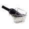 Franmara 9.75 Inch Silver Plated Wine Bottle Cradle with Basket Weave Design
