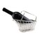 Franmara 9.75 Inch Silver Plated Wine Bottle Cradle with Basket Weave Design