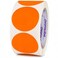 ChromaLabel 2 Inch Round Orange Stickers, 500/Roll