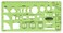 Rapidesign Kitchen Detailer Template with 1/2 Inch Scale, 1 Each ,R719