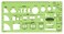 Rapidesign Kitchen Detailer Template with 1/2 Inch Scale, 1 Each ,R719