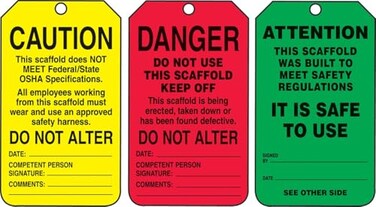 NMC Accuform Danger/Caution/Attention