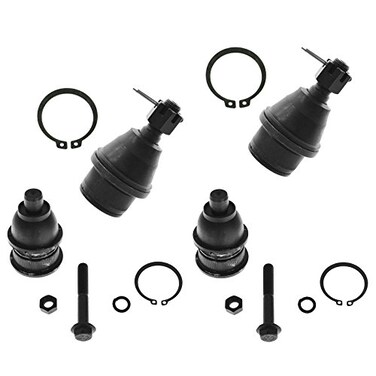 TRQ Front DriverPassenger Side UpperLower Ball Joint Set