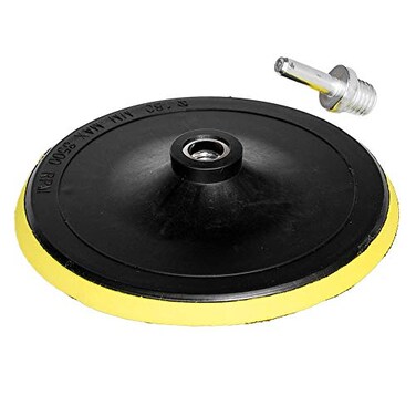 HIFROM 7-Inch/180mm HookLoop Backing Pad Orbital Sander Polisher Sanding Pad M14 Drill Adapter