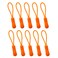 YZSFIRM Luggage Zipper Pull Replacement for Backpack: 10 Pcs Orange Zipper Tab
