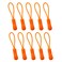 YZSFIRM Luggage Zipper Pull Replacement for Backpack: 10 Pcs Orange Zipper Tab